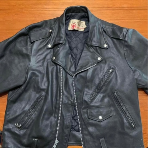 The Leather Shop vintage motorcycle jacket - Picture 1 of 5
